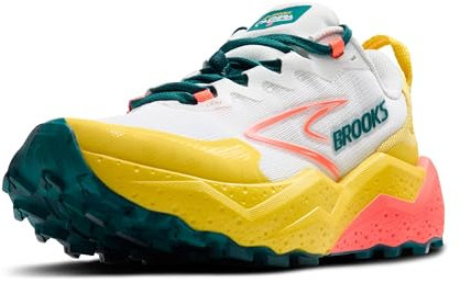 BROOKS Caldera 8, Sneaker Donna, Un po' di Blu/Mela cotogna/Fiamma, 38.5 EU