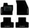 QUEMAR Auto-Fußmatten kompatibel mit Range Rover Evoque I 2011-2019/Set Fußmatten und Gummi nach Maß (Set 2 vorne + 2 hinten)/ Stickerei und personalisierte Farben (Perlrand, 4 Stickereien)