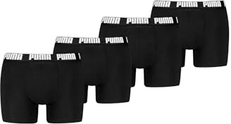 PUMA Boxer Boxershorts Men Herren Everyday Unterhose Unterwäsche 4er Pack, Farbe:001 - Black, Bekleidungsgröße:S