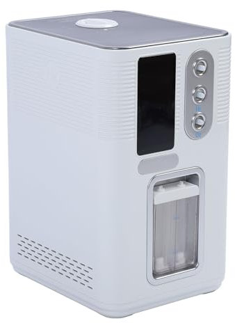 Macchina per l'inalazione di Idrogeno, Macchina Portatile per Generatore di Idrogeno Regolabile nel Tempo con H2 Ad Elevata Purezza per Auto per la Casa (Spina UE 100‑240 V)