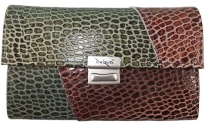 déqua Geldbörse Unikat G8/2 in braun-grün