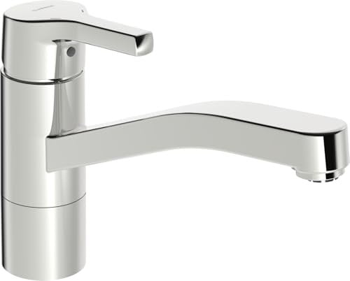 HANSA HANSAPALENO Küchenarmatur, Standmontage, Ausladung 215 mm, Niederdruck, chrom, 56532203, 56481103