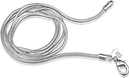 Women'S Simple Design 925 Sterling Silver 2Mm Snake Chain Lobster Clasp Necklace - 22 Inches Professional Processed