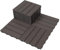 Fiqops 110 Stück WPC Fliesen, 30x30 cm WPC Terrassenfliesen,Gartenfliesen mit Klick-System,Balkon Bodenbelag Klickfliesen,Terrassendielen Wasserfest,für 10m²,Coffee