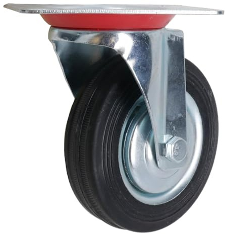 Dunnet Tools Heavy Duty Swivel Castor Wheels Trolley Wheels Furniture Casters Castors Trolley Wheels For Furniture Replacement Wheels For Kitchen Appliances (4 Swivel Castor wheel, 1)