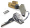 KIT SERRATURA BLOCCASTERZO COMPATIBILE CON PIAGGIO VESPA 50 R-L-N FARO TONDO