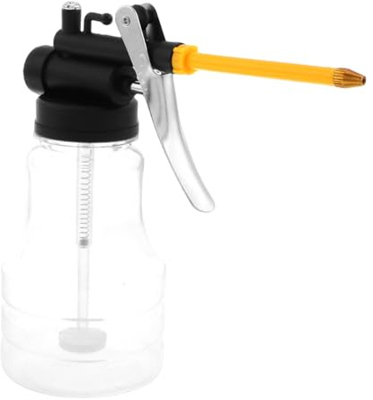 Healifty Oil Can Pump for Automotive High Pressure Engine Oil Bottle Plastic Soft Hose Tip Portable Motor Oiler