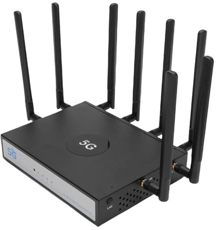 Cuifati WiFi 6 5G Router 4.67Gbps Router Inalámbrico con Ranura de Tarjeta SIM 4x4 Mu Mimo Ofdma Technología para Juegos de Videoconferencia de Red (Enchufe de la UE)