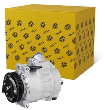 HELLA 8FK 366 201-661 Compressor, air conditioning - CSE717C - 12V - R 134a