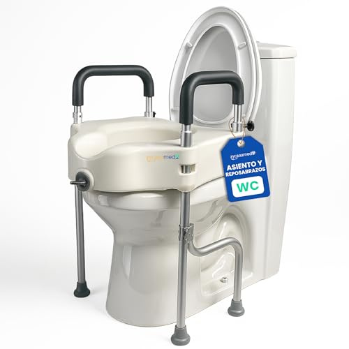 Elevador WC Adulto con Reposabrazos Acolchados Compatible con Inodoros Universales Antideslizante, Ergonómico, Fácil Instalación Ideal para Mayores, Rehabilitación o Movilidad Reducida ZYCANAMED