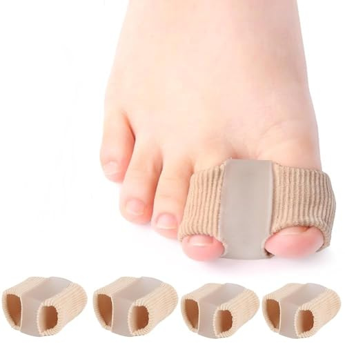 4 Pièces Lot De Séparateurs D'orteils En Silicone, Séparateurs D'orteils Pour Orteils Qui Se Chevauchent, Correcteur Hallux Valgus, Pour homme et femme Protection Orteils, Peau