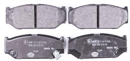 HELLA 8DB 355 015-751 Bremsbeläge - mit akustischer Verschleißwarnung