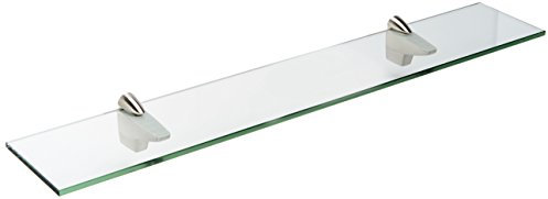 spancraft Glas f X 21-brushed Stahl Falcon Glas Regal, Stahl gebürstet, 30,5 x 53,3 cm 8 x 48 gebürsteter stahl