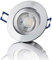 lambado® Premium LED Spot 230V Alu feinschliff - Hell & Sparsam inkl. 5W GU10 Strahler warmweiß - Moderne Beleuchtung durch zeitlose Einbaustrahler/Deckenstrahler