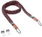 C-Rope Kameragurt THE TRAVELER handgeflochten aus Paracord, Schultergurt mit Schnellverschluss, 100cm, Schwarz-Rot