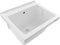Vasca Lavatoio Incasso in Ceramica 60 x 50 Bianco Lucido Ideale per Top o Mobile