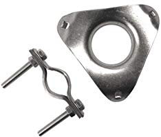 Placa + Brida de Vientos para Mástil Ø 40mm