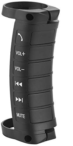 KIMISS Pulsanti del volante multifunzione Navigazione con telecomando, 2 Din DVD Controller ABS + PU universale