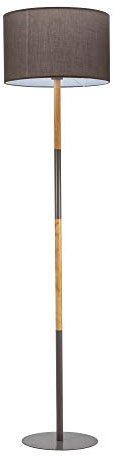Pauleen 48115 Grand Purity Stehleuchte max20W E27 Grau/Holzoptik 230V Stoff/Metall