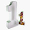 NONSOLODISNEY Lettera Numero in POLISTIROLO Contenitore per Palloncini Fiori ecc.. Misure 70 cm Alta x 50 cm. Larga Party Festa Nascita Art Balloon Pezzo Singolo