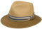 Stetson Romaro Toyo Traveller Strohhut Herren - Sommerhut aus Viskose - UV-Schutz 40+ - Breite Krempe - Mit gestreifter Ripsbandgarnitur - Sonnenhut - Männerhut - Frühjahr/Sommer braun M (56-57 cm)