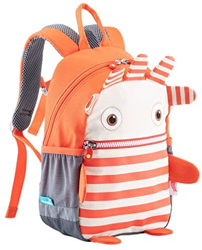 Skandika Sorgenfresser Kinderrucksack Saggo | Kinder Rucksack ab 1-5 Jahre für Mädchen und Jungen, 8 L, Namensschild, reflektierende Elemente, Outdoor | Kindergartenrucksack, Vorschulrucksack