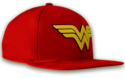 Logoshirt®️ DC Comics I Wonder Woman I Logo I Snapback Cap I Kappe I Damen & Herren I Bestickt I verstellbar I rot I Lizenziertes Originaldesign