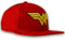 Logoshirt®️ DC Comics I Wonder Woman I Logo I Snapback Cap I Kappe I Damen & Herren I Bestickt I verstellbar I rot I Lizenziertes Originaldesign