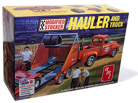AMT - 1/25 1953 Ford Pickup Modified Stocked Hauler Gulf - Plastikmodellbausatz, Weiß