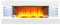 Sureflame WM-9332 Electric Wall Fireplace Suite with Downlights & Remote in Pure White