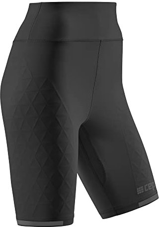 CEP W The Run Shorts Schwarz - Hochfunktionelle komfortable Damen Laufshorts, Größe M - Farbe Black