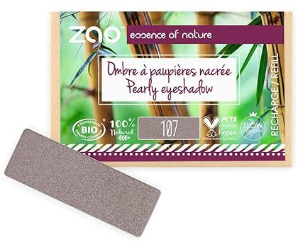 Zao Nachfüllpack Lidschatten Rechteck 107 braun grau Frau