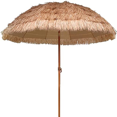 YYUYFGJ 180cm Hawaifeeling Sonnenschirm Party Deko Für Strand, Bar, Terrasse, Terrasse
