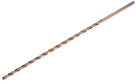 sourcing map M35 High Speed Steel Straight Shank Twist Drill Bit,Gold Oxide 6mm Drill Diameter 300mm Length