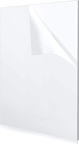 TSKDKIT 1 Pcs Hojas De acrílicos Transparente A4, 5 mm Láminas Acrílicas Grosor Plastico Duro Transparente, Placas de Plástico para Letreros, Manualidades, Exposición de Proyectos (30 x 21 cm)