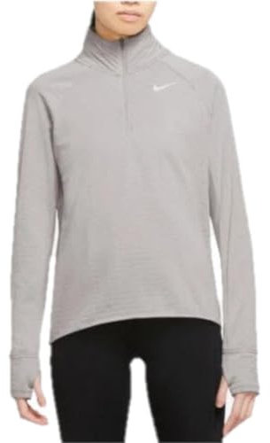 NIKE Therma-FIT Women's Running Top with Half Zip, Lt Iron ore/Reflective Silver, S