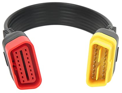Cavo di Prolunga Adattatore Cavo diagnostico OBDII Cavo di prolunga OBD 16 Pin 36 cm Cavo Adattatore connettore diagnostico Maschio a Femmina