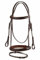 Start Trense Pferd mit Zügel – Anatomisches Trensenzaum Leder für Shetty, Pony, Vollblut, Warmblut, Kaltblut – Englisch kombiniertes Reithalfter, gepolstert & komfortabel (X-Full, Braun)