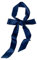 Damen Satin Gürtel 5cm x 195cm Band Imitated Silk Lange Schal Kleid Bund Hut Zubehör (Navy Blue)