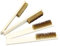 Mikinona 4pièces Brosse De Nettoyage avec Poignée Bois Et Fils De Cuivre Outils Pratiques pour Cuisine Et Maison Élimination Rouille Et Nettoyage Profond
