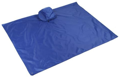 Wedhapy Wasserdichter Poncho für Erwachsene, Regenponcho, Rollstuhl-Regenschutz, 3-in-1, wasserdicht, Einheitsgröße, Kordelzug-Befestigungsband, Regenmantel, 3-lagiger, einfarbiger Regenmantel
