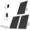 OuOudoit Ringkamera-Solarpanel, kompatibel mit Ring-Stick-Up-Cam-Akku, nicht für Spotlight Plus/Pro, wasserdicht, 6 W Schnellladung, DC 3,5 mm Stecker (3 Stück)