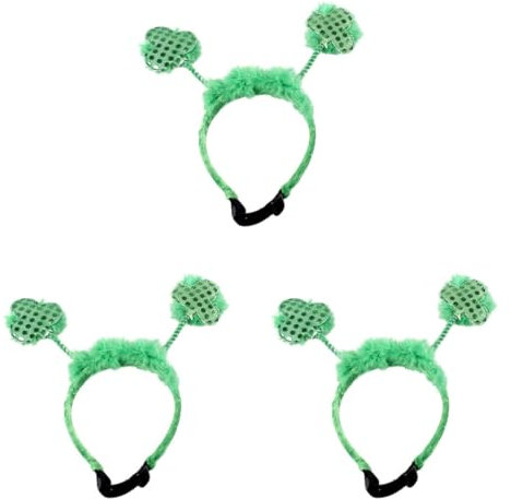 ABOOFAN 3 Patricks Day Stirnband St Paddys Day Kostüm Patricks Day Kostüm Stirnband Haustier Stirnband Kostüm Irisches Partyzubehör Irisches Kostümzubehör