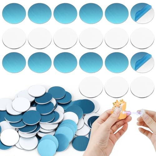 Wukong 20mm Metallplättchen für ToniefigurenH, 100 Stück Metallplättchen Selbstklebend, Metallplatte für Magnete, Aftgrund für Magnete, Metallplatte aus Edelstahl