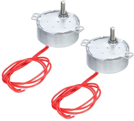 QUARKZMAN 2 Stück Synchronmotor AC 12V 4W 4-5 U/MIN CW/CCW 50/60Hz für Elektrokamin Teile Elektromotoren Mikrowellenherd