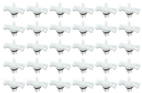 RCTGPGJAC 30 Stück obere Dach-Regenrinnen-Formteile, Befestigungsclips, kompatibel for BMW 3er E46 1998–2014, 51138204858, 51134501967