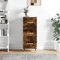 ShGaxin Anrichte aus technischem Holz, rauchige Eiche, 34,5 x 34 x 90 cm, Sideboards für Wohnzimmer, Sideboard, Eingang, Küche, Vitrinen für Wohnzimmer, Beistellmöbel 828585