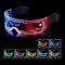 HPiano LED Leuchtende Brille,Aufladbar Led Brille,Cyberpunk LED Brille,Party Leuchtbrille,Led Brille Leuchtende Augen für Cosplay, Bar, Club, Partybrille, Geschenk, Party Gadgets