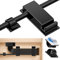 Kimsky Kabelhalter 70 Stück, 50 Kleine Kabel Organizer +20 Große Kabelmanagement, Kabelclips für cable management, Kabelhalter Selbstklebend mit 3M Kleber, Kabelklemmen für Heim, Büro – Schwarz