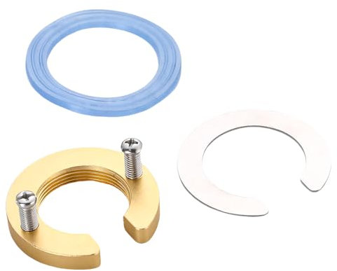 Monobloc Tap Fixing Kit Tap Fixing Bolt Nut Kit Multipurpose Faucet Fixing Set Single Hole Faucet Fixing Fitting Kit Fits Kitchen Bathroom Faucet Basin Prevent Faucets from Loosening (Aluminium)